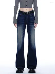 Women's Jeans UETEEY Dark Blue High Waisted Wide Leg Baggy Pants Streetwear Trousers Y2k Fashion 2023 Vintage Denim Straight