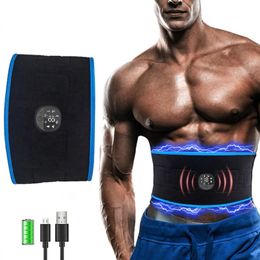 Core Abdominal Trainers EMS Muscle Stimulation Belt Electric Abdominal Trainer Exerciser Toning Belts For Leg Arm Workout Fitness Home Gym Equiment 231211