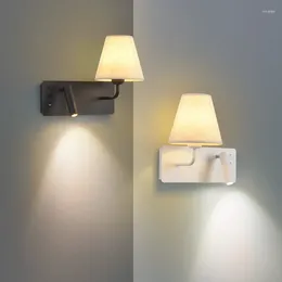 Wall Lamp Reading With Switch USB Living Room Foyer Bedroom Bedside Sconce Light Aisle Home Indoor Decor Lighting Spotlight