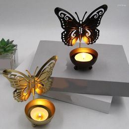 Candle Holders Dining Table Decor Candles Home Gold Metal Tealight-Holder Holder For Wedding Durable
