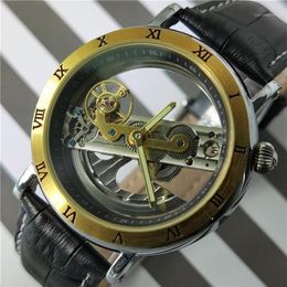 Wristwatches Forsining 2022 Automatic Male Watch Transparent Stainless Steel Band Racing Man Mechanical Watches Wristwatch Relogio3389