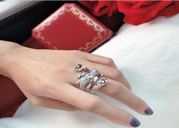 Punk Personality dominee zircon Multiple heads leopard head ring Women039s Ring Luxurious Dance Giving gifts 3688804