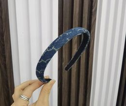 Classic GLetter Blue Designer Headbands Top Cloth Brand Hair Hoop Accessories Women Headband For Street Outdoor Makeup Jewelr5357015