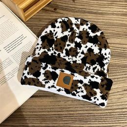 Designer Beanie for Women Men Cap Brimless Beanies Luxury Hat Printed Fashion Milk Leopard winter thermal knit Multicolour Autumn and Winter outdoor T414541