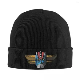 Berets UFO Robot Goldrake Grendizer Anime 091b Knit Hat Beanie Autumn Winter Hats Warm Unisex Hip-hop Cap For Men Women