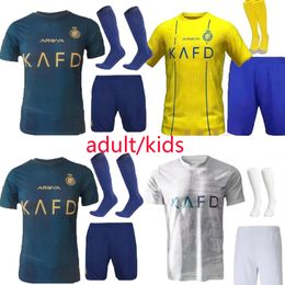 23/24 Al Nassr FC Ronaldo soccer Jerseys Men Kids KitAl Hilal Saudi CR7 Football shiirt BENZEMA NEYMAR JR Fans man and kids jersey 2023 Sa