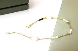 18k Gold Plated Leaf Bangle Wedding Bracelet Chain Female Classic Fashion Style Clover Chain Accessories With Jewelry Pouches Poch7235796