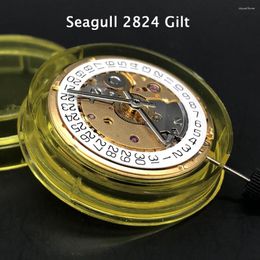 Watch Repair Kits Seagull Automatic Movement 2824-2 Mechanical Parts Replacements 3 O'clock Date Golden/Silver Version Eta 2824 Clone 1:1