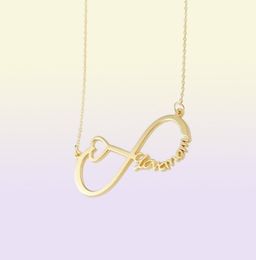 DUOYING Infinity Name Necklace Custom Name Necklace Gold Family Name Plated Necklace Personalised Gifts for Love039s Day Gifts1551384