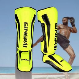 Shin Guard Professional Kickboxing Leg Guard Muay Ankle Protector Sparring MMA Shin Boxing Thickened Fighting Gear AnkleProtective 231211