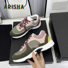 Sandals Luxury Designer Running Shoes Channel Sneakers Women Lace-Up Sports Shoe Casual Trainers Classic Sneaker 333