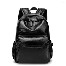 Backpack Weysfor Men PU Leather Fashion Travel Bag School Waterproof Casual Book Bags