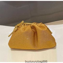 Authentic Fashion Bags Bags Pouch Cloud Crossbody BottegavVeneta Bag Venetas Same Autumn Diamond Pleated Clip Handbag One Shoulder Crossbody Girl 1 Outlet WN-FXLI