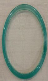 Bangle 1pcs Natural 5455mm Chinese Green Hand Carved Jade Jadeite Bracelet Trum229476823