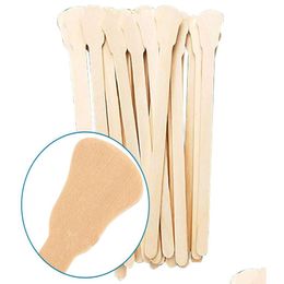 Nail Treatments 50Pcs Wooden Nail Polish Stir Stick Tools Wax Bar Spata Depilation Disposable Sticks Body Skin 6181324 Drop Delivery H Dhvr6