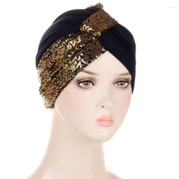 Berets Plain Cross Sequin Shimmer Modal Cotton Inner Caps Underscarf Muslim Hijab Islamic Head Wear Hat Bonnet Solid Turban Headcover