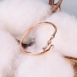 Cluster Rings 316L Titanium Stainless Steel 18K Rose Gold Ring Adjustable For Women Men Accessories Trend Vintage Jewellery Colour