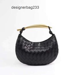 Leather Bags Sardine Large Hand2023 Soft Luxury botteega tote bag Pleated Month Cow Venata Woven Designer Capacity Casual Und ZQ4C