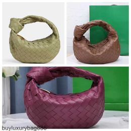 Womens Luxury Bags Botteg Venetas Leather Top Hadle Bag Mini Jodie Real Bags Round Bottom Woven Bag New Designer womens Tote Leather Knotted Underarm Hobo Arc Han HBD3