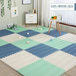 30x30x1 cm gioca a colori semplici puzzle in schiuma eva tappetini per bambini per le piastrelle protettive per il pavimento per la camera da letto 231212