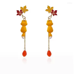 Dangle Earrings Personalised Autumn And Winter Styles Small Niche Design Long 7378