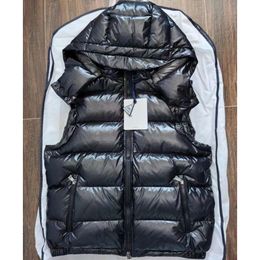 Men Down Vest Winter Jacket Designer Puffer Vests Hooded Mens Waistcoat Winter Unisex Couple Bodywarmer Womens Jacket Sleeveless lulules