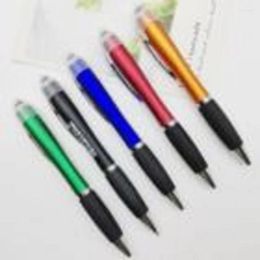 Advertising Led Light Up Pen With Stylus Custom Printed Printing Logo Plastic