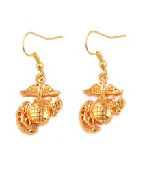 Classical Jewellery Design Women Earrings EGA Eagle Globe And Anchor Three Kinds Things Combine Together Zinc Alloy Provide Dropship7833546
