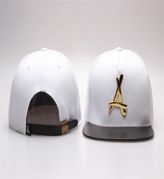 Tha Alumni ALUMNI metal A logo leather adjustable baseball snapback hats and caps for men women fashion sports hip hop gorras bone2011920