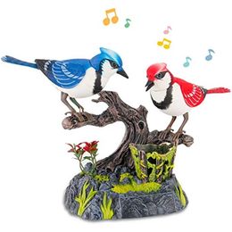 Electric/RC Animals Electric Battery Operated Bird Toy Simulation Sound Control Voice-Activated Talking Parrot Toy Electronic Pet Children Toy GiftL23116