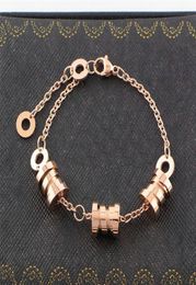 Classic High grade bracelet bangle lover bracelet women Factory whole spring shape bracelet 18K gold plated jewelry5438718
