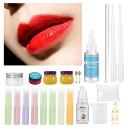 Lip Gloss 24PCS Glaze Full Set Of Colour Powder Package Balm Homemade Diy Novice To Make Lipstick Handmade Tools 231211