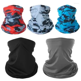 Bandanas Summer Sports Bandana Breathable UV SunProtection Camping Hiking Cycling Scarves Headwear Men Women Neck Warmer Tube Scarf