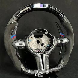 Real Carbon Fibre Steering Wheel for BMW F20 F22 F23 F30 F32 F33 F36 F45 F87 F80 F82 F83 F15 F34 LED Performance