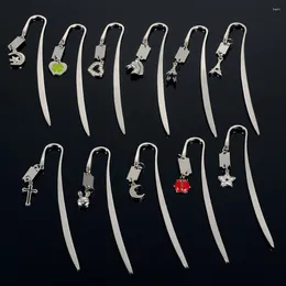 20pcs/lot Zinc Alloy Metal Bookmark Cross / Love Heart Star Moon Bookmarks For Books Page Marker