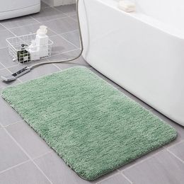 Carpets Super Absorption Bath Mat Non-slip Bathroom Carpet Rugs Soft Floor Mat for Bedroom Toilet Rug Doormat Long Bedside Mat 5 Sizes 231212