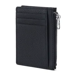 Fashion Genuine Leather Wallet Sold With Box Solid Colour Chain Wallets