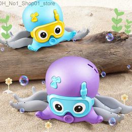 Bath Toys Bath Shower Octopus Bathing Toys for Baby Boys 0 12 Months Kids Crawling Beach Toys Toddler Bathtub Bathroom Swimming Pool Water Q231212