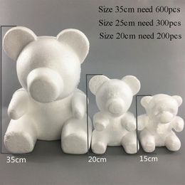 15 20 35CM Modelling Polystyrene Styrofoam White Bear Foam Balls Crafts For DIY Christmas Gifts Party Supplies Decoration323A