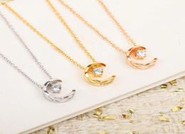 S925 sterling silver diamond designer pendant necklace for women luxury brand shing crystal stone short choker necklaces jewelry g7319831