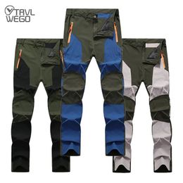 Outdoor Pants TRVLWEGO Summer Climb Trekking Camping Men Pants Quick Drying UV Resistant Active Waterproof Hiking Trousers Cycling Fishing 4XL 231211