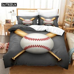 Bedding sets Baseball Bedding Set Duvet Cover Set 3d Bedding Digital Printing Bed Linen Queen Size Bedding Set Fashion Design 231211