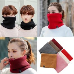 Bandanas Winter Fleece Neck Warmer Thick Knitted Thermals Gaiter Windproof Ski Face Scarf Fashion Cover