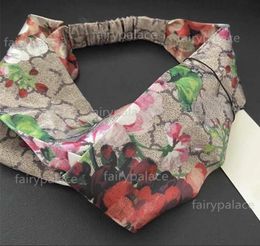 Top quality Elastic Headband For men and Women 2021 Letter Sequins design Green red flower Hair bands Womens Girl Retro Turban Hea1581500
