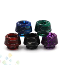 Mushroom Shape 810 Epoxy Resin Drip Tip Snake Skin Drip Tips for TFV8 TFV12 Prince TFV8 BIG BABY Smoking Accessories BJ