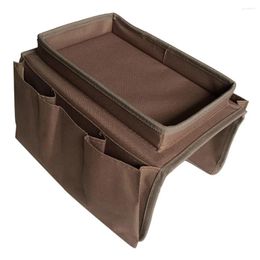 Storage Bags Sofa Armrest Organiser With Pockets Cup Holder Tray Couch Armchair Hanging Bag For TV Remote Control Drinks