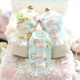 Dog Apparel Pet Clothing Anime Jackets For Dogs Clothes Cat Small Sumikkogurashi Print Cute Winter Fashion Boy Yorkshire Accessories