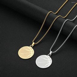 Chains 2023 Western Design Stainless Steel Pendant Necklace Basketball Men Women Sports Jewellery