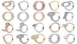 New High Quality Popular 925 Sterling Silver Cheap Rose Gold Fit Thin Finger Rings Stackable Party Round Rings Women Original Jewellery Gifts4883189
