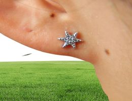 tiny smal sunburst stud earring pure 925 sterling silver minimal jewelry dainty delicate pave cz tiny star multi piercing earring1042375